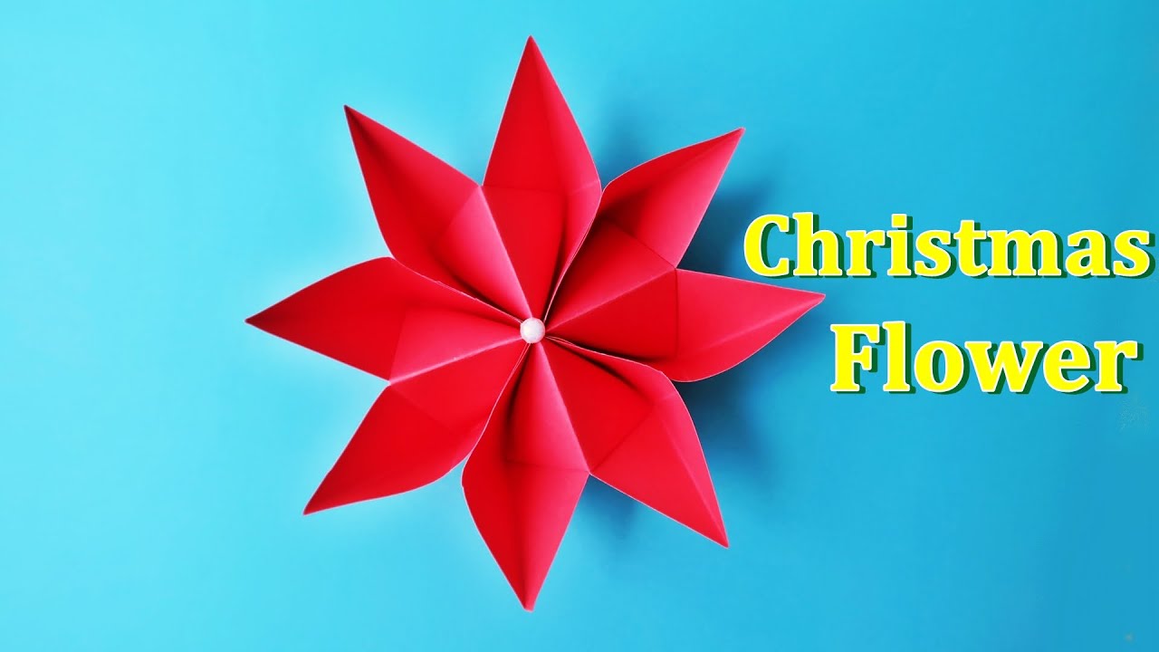 折り紙 花飾り 作り方 クリスマスリースの飾りに Diy Paper Flower Christmas Wreath Decoration Idea Easy Tutorial Youtube