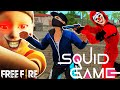 Squid Game freefire 3D Animation ❤️ لعبة الحبار فري فاير فيلم كامل