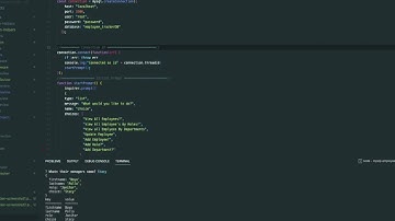 mysql employee tracker walk through