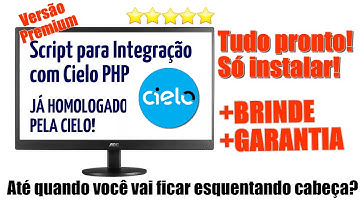 checkout cielo 3.0 Script Para Integração Com Cielo Php   Cielo Ecommerce #checkoutcielo30