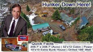 Low Cost Property For Sale in Maine | Cabin Land $44,900!