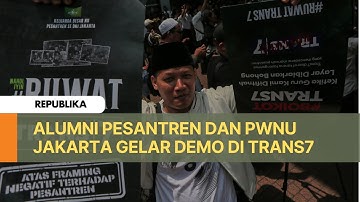 PWNU DKI Jakarta dan Alumni Pesantren Gelar Aksi untuk Boikot Trans7