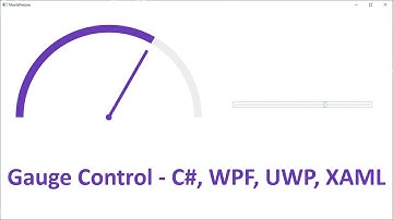 Gauge Control - C#, WPF, UWP and XAML