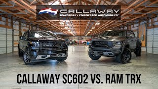 homepage tile video photo for Callaway Silverado SC602 vs. Ram TRX Head to Head Comparison