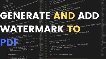 Watermark PDF Document