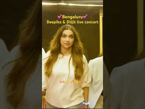 Deepika & Diljit Live Bengaluru 💕 #live #livemusic #liveshows #deepikapadukone #diljitdosanjh