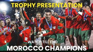 FULL TROPHY PRESENTATION MOROCCO 2 : 0 ARGENTINA FIFA UNDER 20 MEN'S WORLD CUP FINAL CHILE 2025