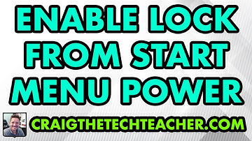 How To Enable Screen Lock In The Windows 10 Account Start Menu Options (2022)