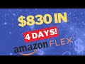 $830 In 4 Days With Amazon Flex