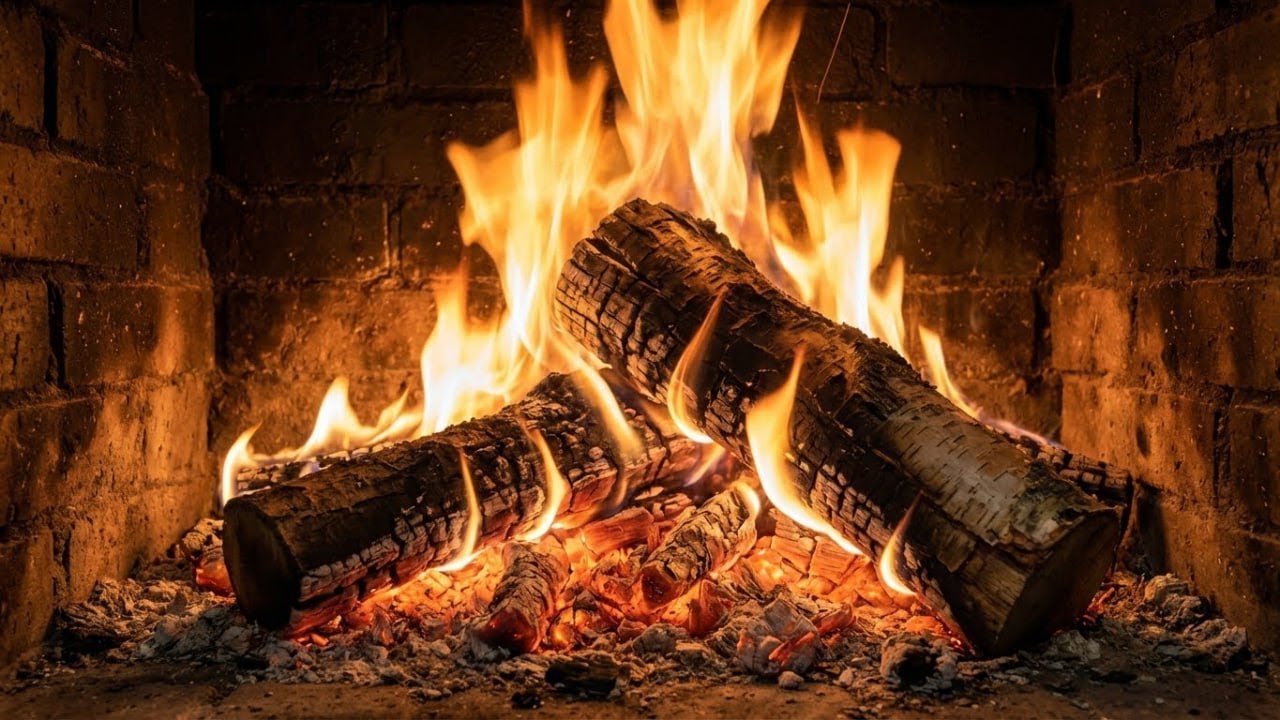 Deep Focus Engine 🔥💻 | Steady Fireplace for Hard Study & Programming (Fokus Belajar & Coding 4K