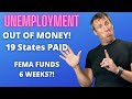 Unemployment Update 9-10-20: BREAKING 19 States Paying Unemployment Benefits Right Now FEMA 6 Weeks?
