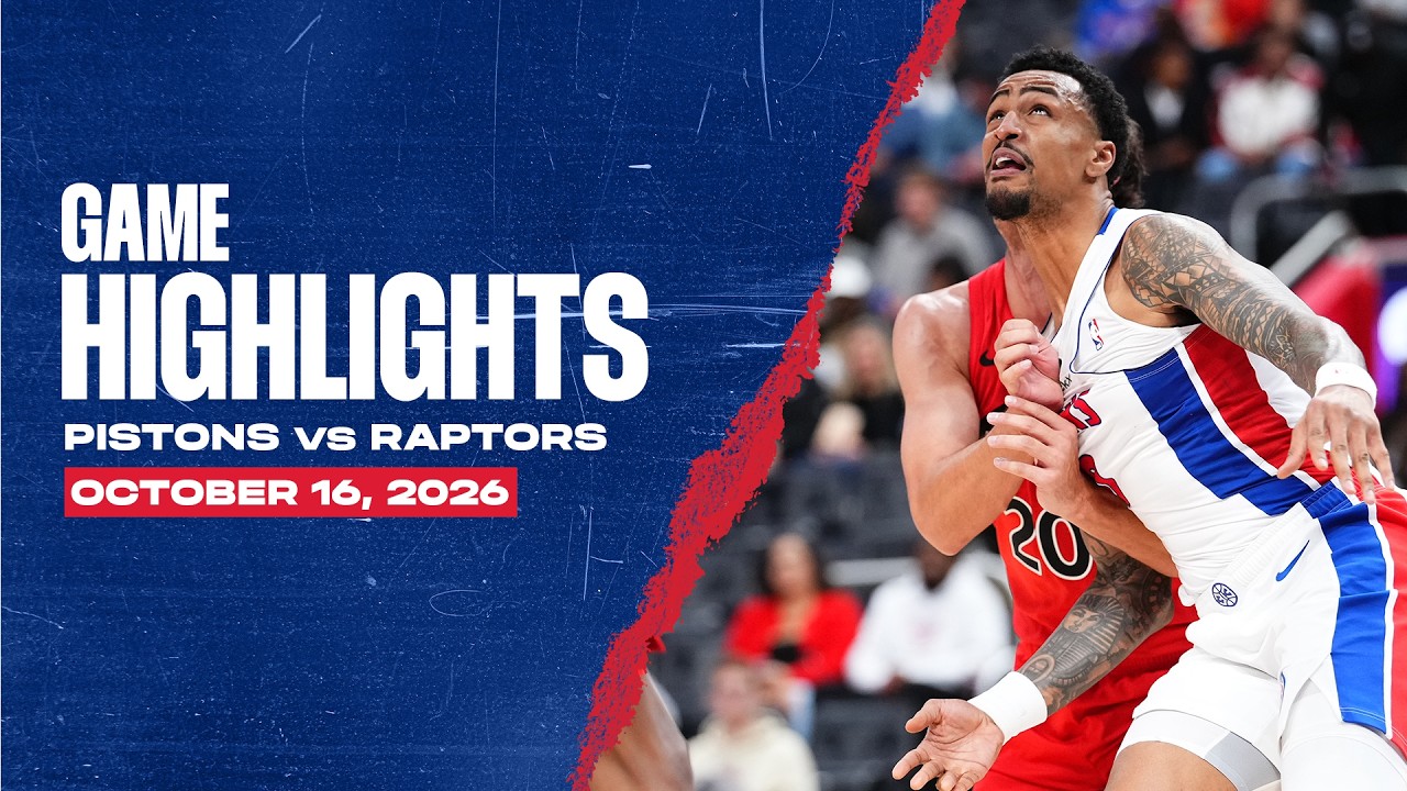Win at Home | Detroit Pistons vs. Toronto Raptors Highlights | 10.16.26 #NBA