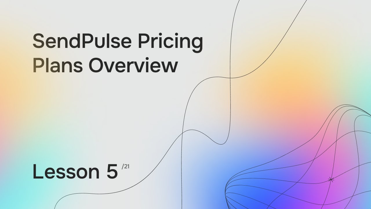 Lesson 5. SendPulse Pricing Plans Overview - YouTube