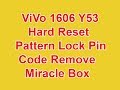 How To ViVo 1606 Y53 Hard Reset Pattern Lock Pin Code Remove.Miracle Box