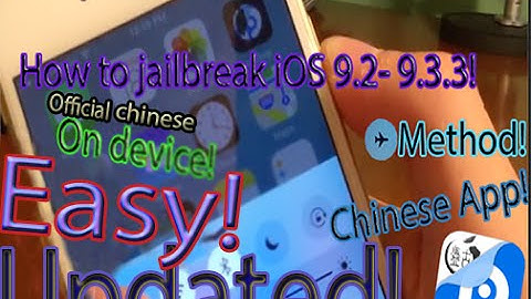 How to jailbreak iOS 9.2-9.3.3 Semi-Tethered On device **UPDATED VERSION! ** (Official 25pp method!)