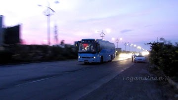 Copy of Shivneri M S R T C Highspeed on highway over night