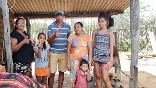 o almoço hoje foi feijoada aqui na casinha de taipa no sertão nordestino verdejante PE