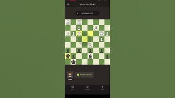 Solving daily puzzle 9-10-25#chess #chesspuzzle