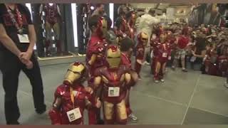 Iron Man crashes kids' Iron Man costume party