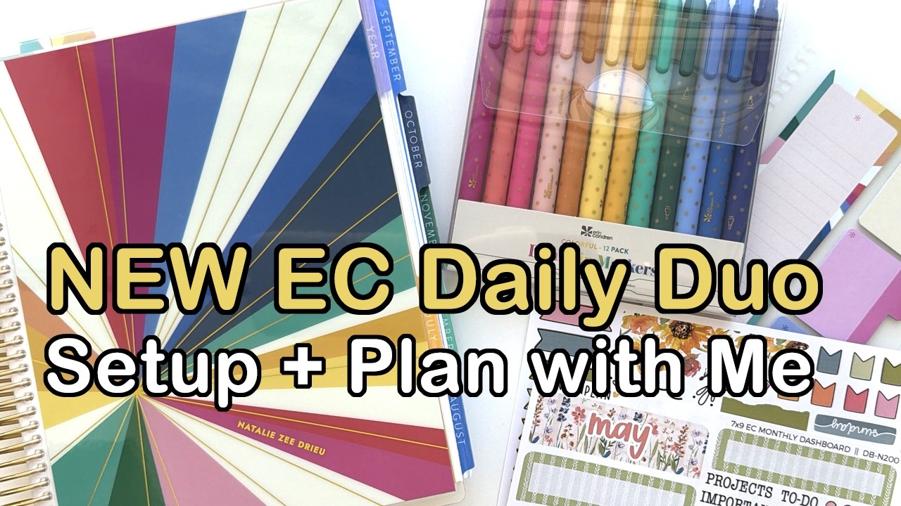 How to Use the NEW Erin Condren Daily Duo 7x9 | Dashboard Weekly Pages ...
