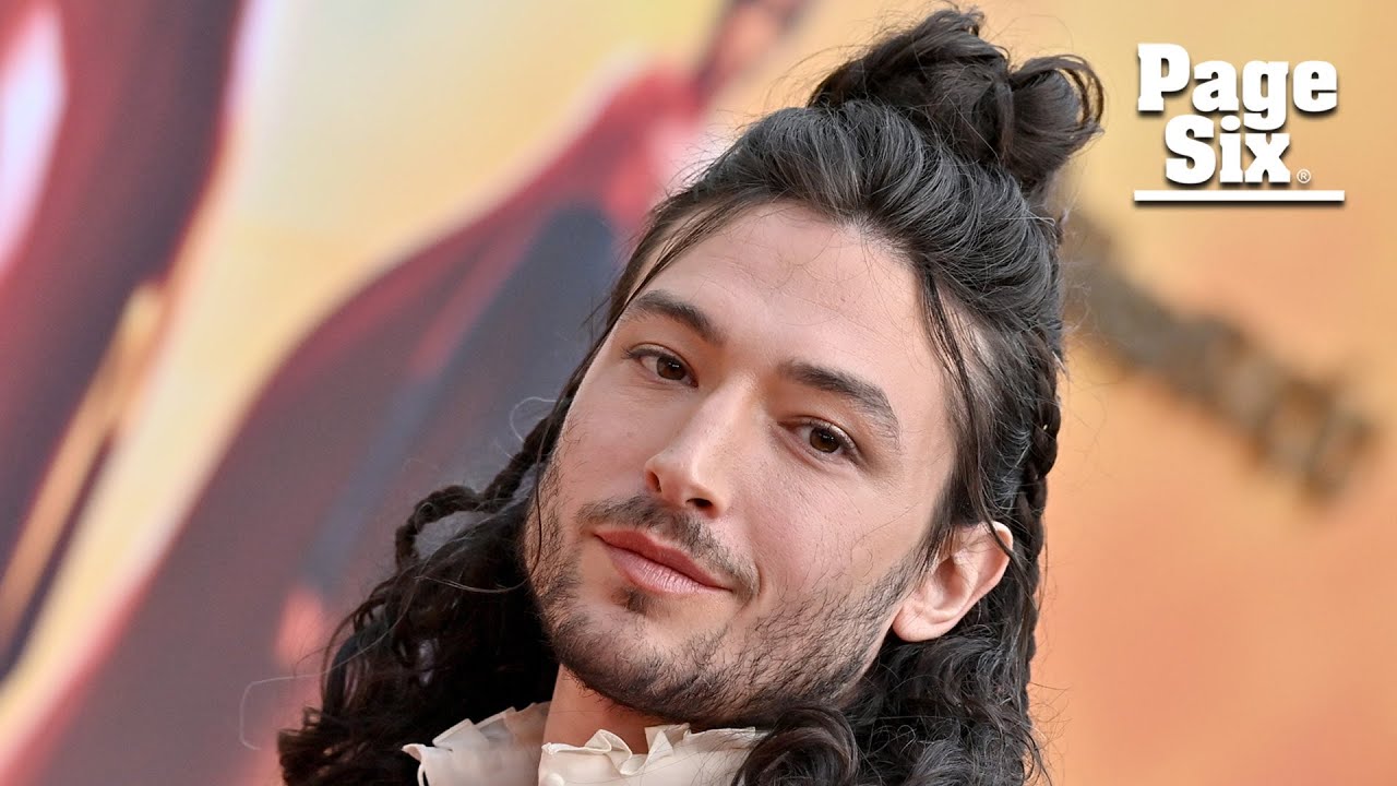 Ezra Miller makes rare appearance at 'The Flash' premiere