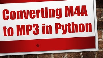Converting M4A to MP3 in Python