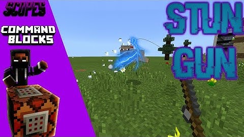 MCPE Tutorials: How to Make a Stun Gun | Command Blocks