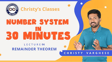 #6 | Number System – Remainder Theorem | Aptitude in 30 Minutes | UPSC CSAT | Christy Varghese