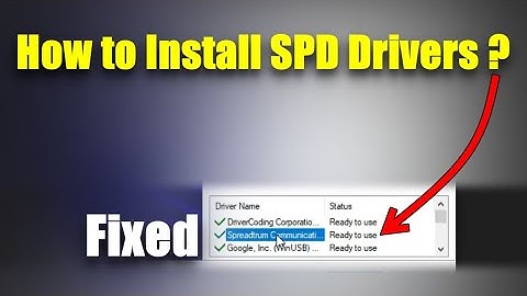How to Install USB serial Port/ SPD Drivers In Windows 10
