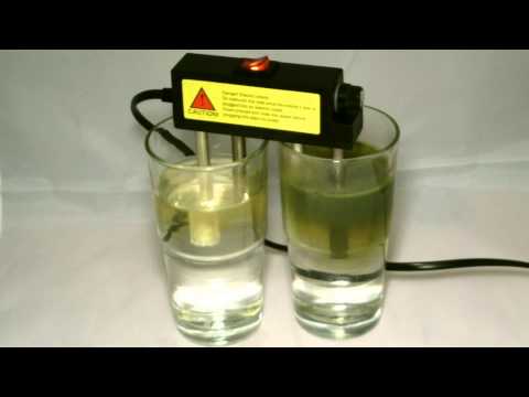 123zuiverwater kraanwater en omgekeerde osmose water electrolyse test