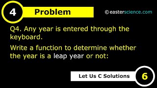 Famous Write a function in C language to determine whether the year is a leap year or not | EASTER SCIENCE Wealth