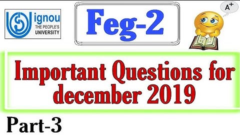 Feg-2 important questions for 2020