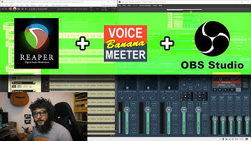 Como gravar videoaulas gravando a tela, sua voz e som do PC com VoiceMeeter  + OBS Studio + Reaper