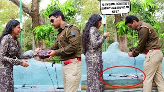 Sub Inspector Caught a Chain Smoker Girl | Himanshu Soni Productions