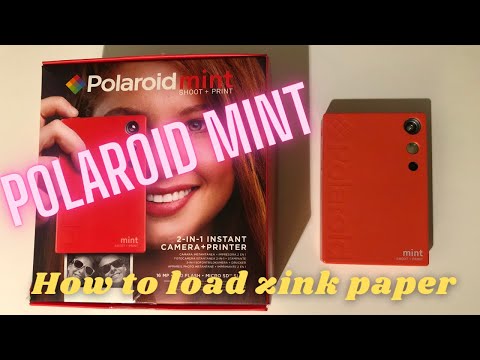 How to load zink paper | Polaroid Mint camera