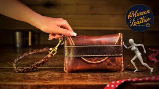 Making a Leather Clutch / Pouch (and Having Fun!) - The Emily