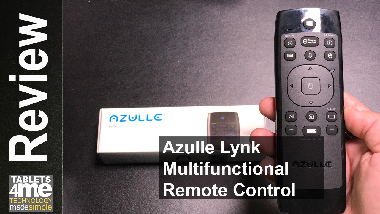 Azulle Lynk Multifunctional Remote Control, Backlit QWERTY, Air Mouse ...