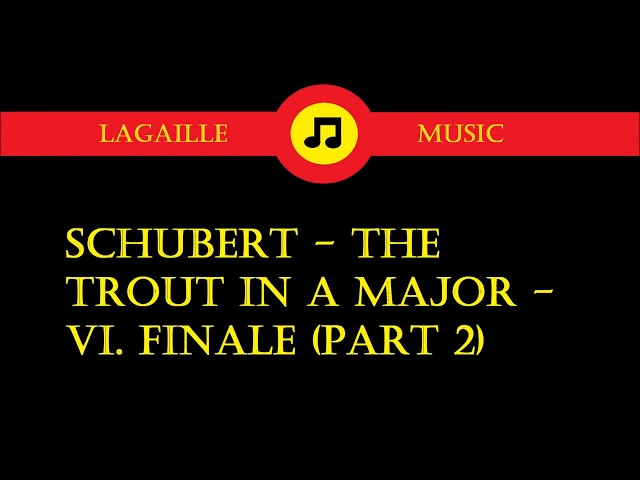 Schubert - Quintette "La Truite" 4e mvt "Thème & variations" : C.Curzon / Membres Octuor de Vienne