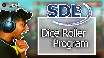 "Dice Roller" in SDL3 C++ |100 days of C++ (Days 89/100) | 250 Days of Programming (Day 95/250)