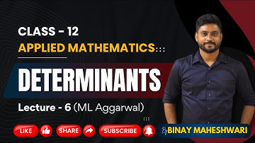 Determinants Class 12 Applied Maths|CBSE 2025|Full concept + Short Tricks + PYQs