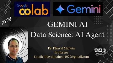 Build Data Science Agents with Google Colab and Gemini AI || Dr. Dhaval Maheta