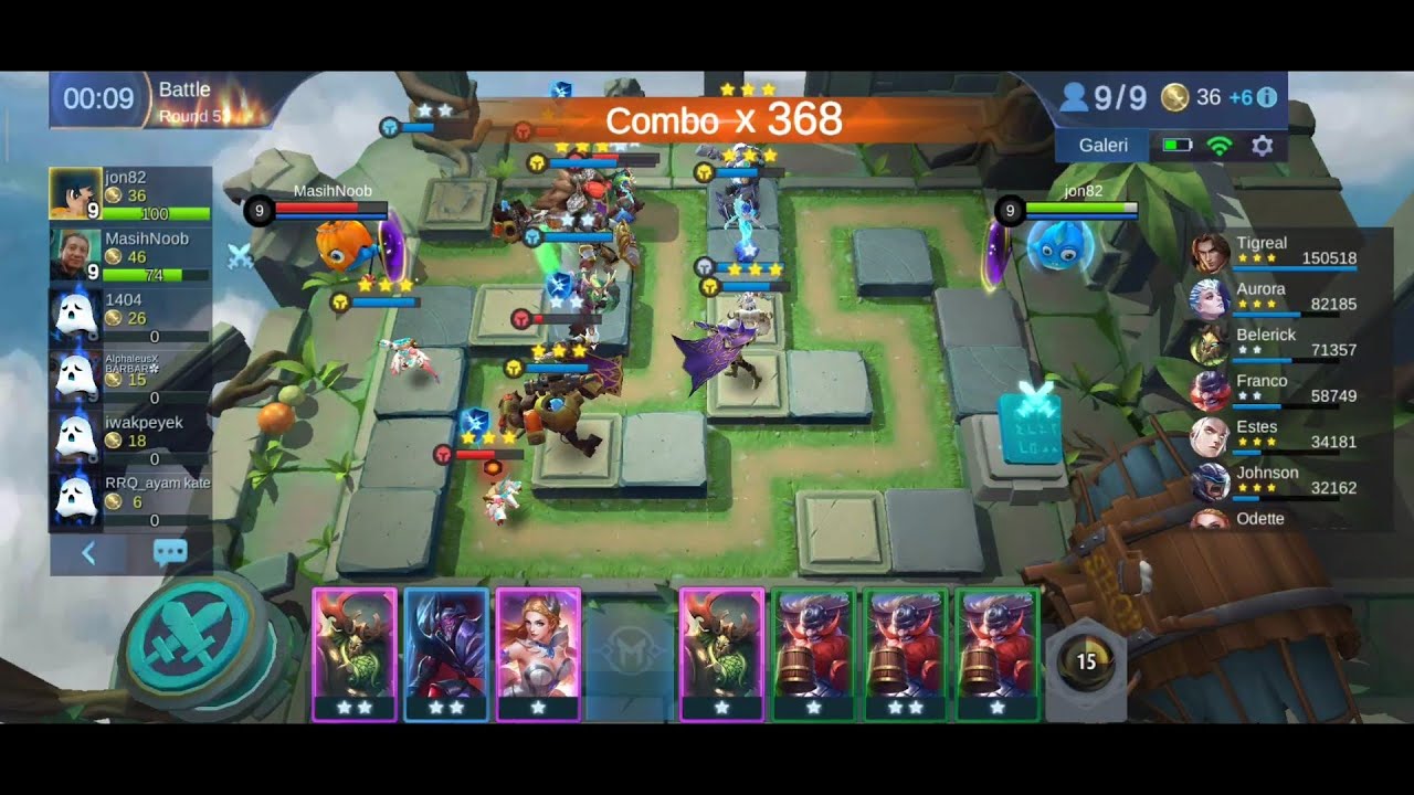 Best 53 round / combo 368 / chess TD mobile legend - YouTube