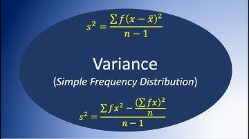 Calculating Variance for a Simple Frequency Distribution - Another Approach