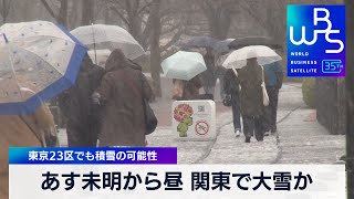 8日未明から昼 関東で大雪か　東京23区でも積雪の可能性【WBS】（2024年3月7日）