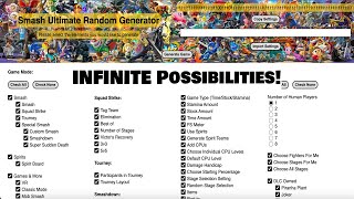 Smash Ultimate Randomizer - Try Every Combination! screenshot 1