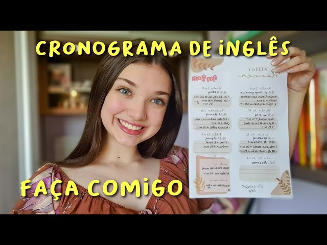 Como Montar Um Cronograma Para Começar A Estudar Inglês