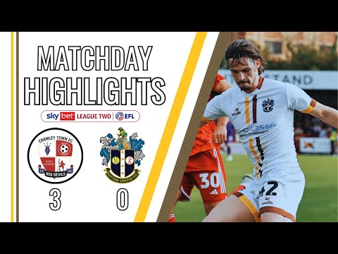 Crawley Town Sutton Goals And Highlights