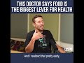 Food is the biggest lever in health and disease!