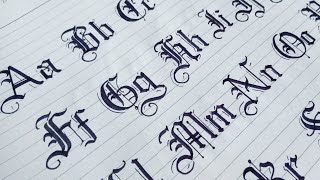 How to Gothic Calligraphy Capital and Small Letters From A to Z | Blackletters Calligraphy screenshot 3