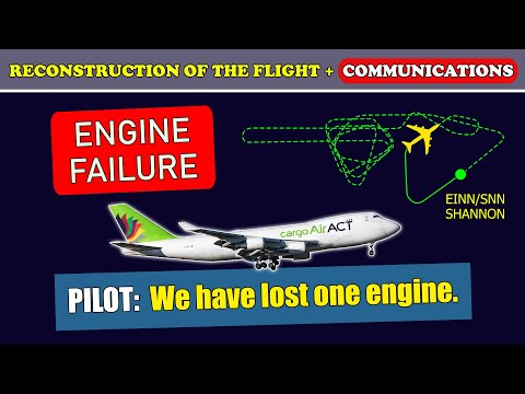 ENGINE FAILURE after departure | Turkish airlines / ACT airlines Boeing 747-400 | Shannon airport